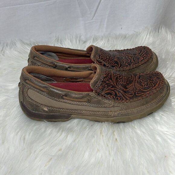 Twisted X Tooled Driving Moc Sz 6.5 - Picture 5 of 8